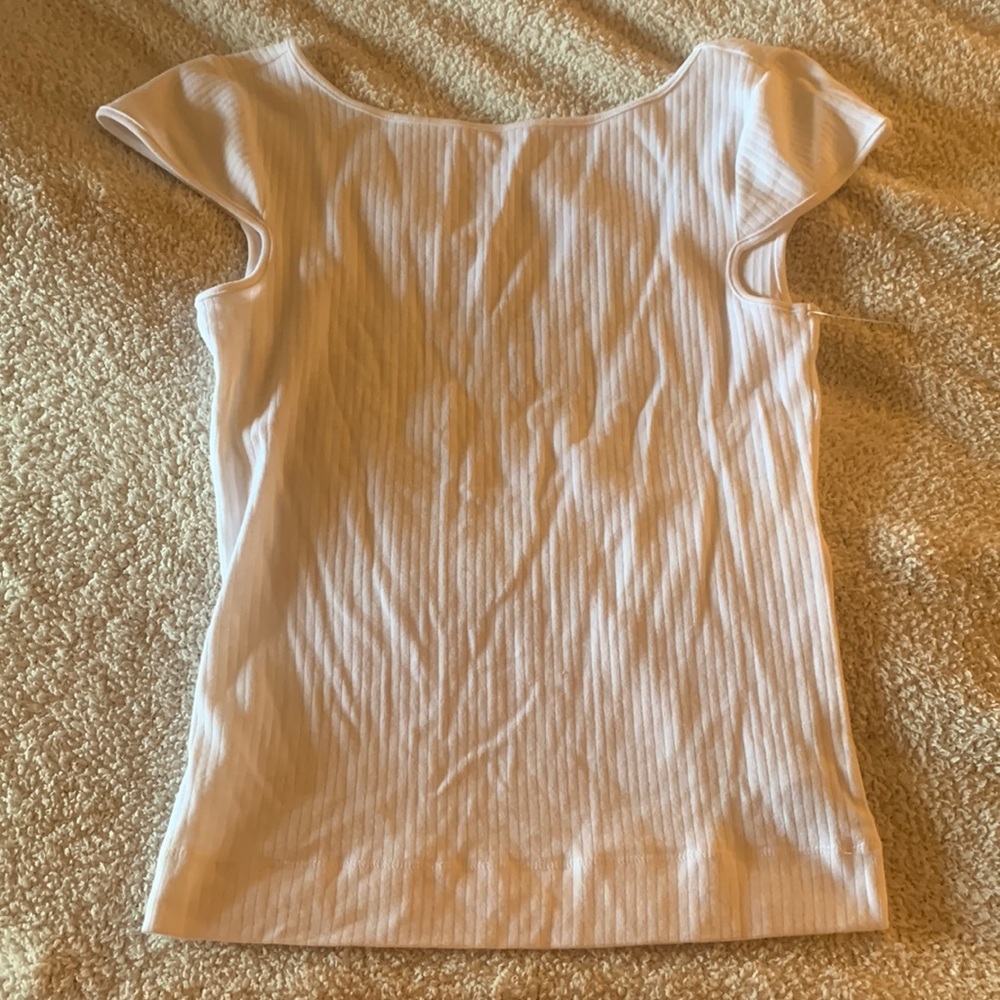 Free people white Tee shirt. NWOT